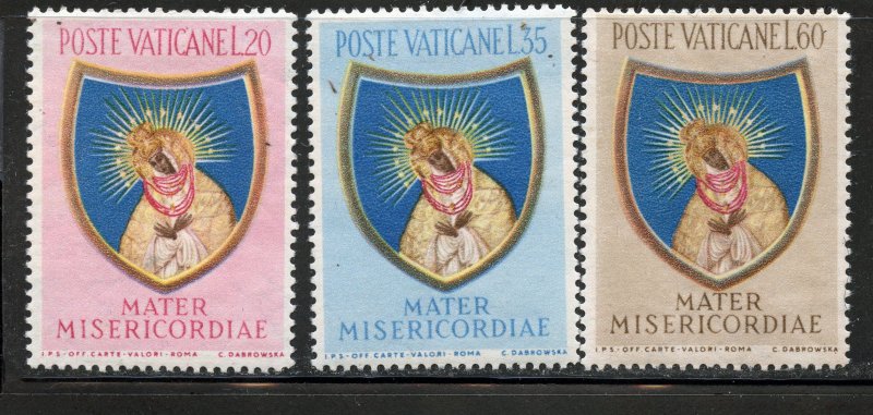 Vatican #189-91, Mint Never Hinge.