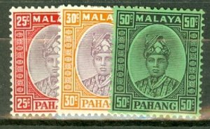 JE: Malaya Pahang 29-43 mint/used (42 and others used) CV $109.25