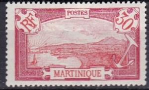1924 Martinique Scott 78 View of Fort-de-France mh