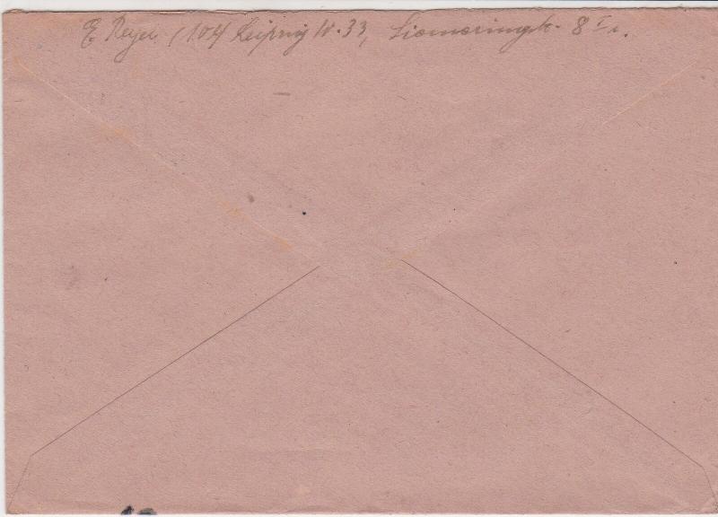 Germany 1948 Allied Occupation to Thuringia Leipzig Cancel Stamps Cover ref23236