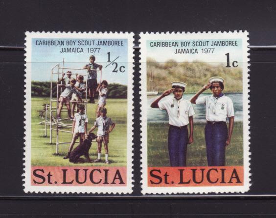 St Lucia 419-420 MHR Boy Scouts (B)