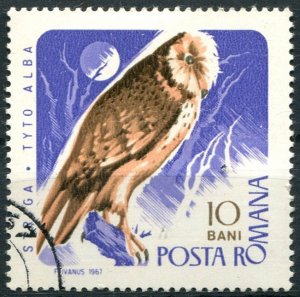 Romania Sc#1899 Used, 10b vio & ol, Birds of Prey 1967 (1967)