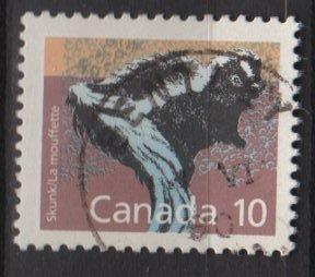 Canada  1987 - Scott 1160 used - 10c Skunk 