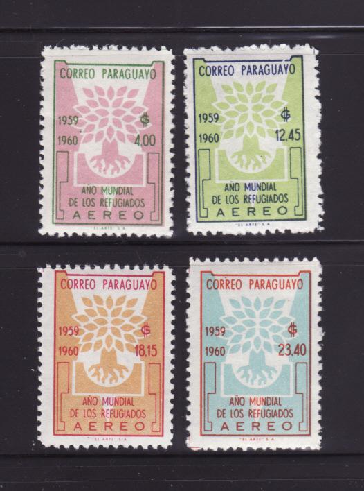 Paraguay C265-C268 Set MNH World Refugee Year (B)