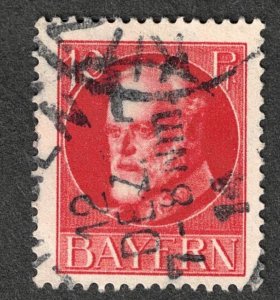 Germany, Bavaria, Scott # 98, used, Cat = $ 2.00.  Lot 230860 -01