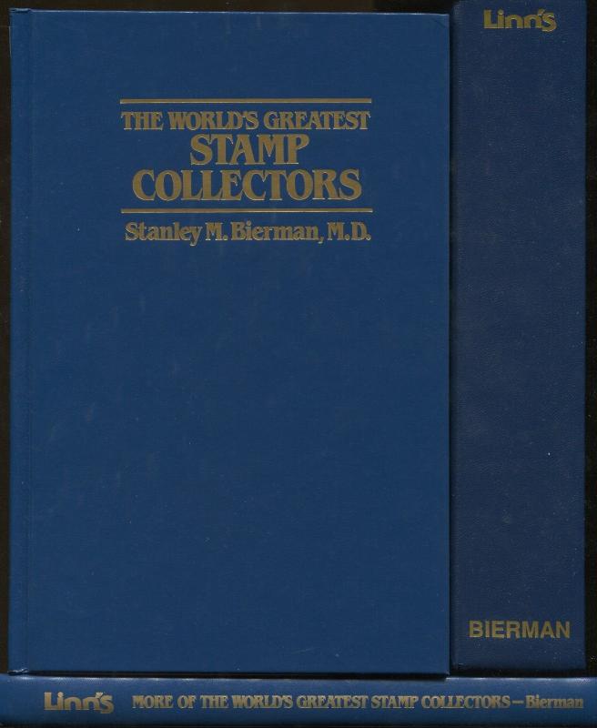 Box Set of 2 Volumes The World's Greatest Stamp Collectors Stanley M Bierman MD