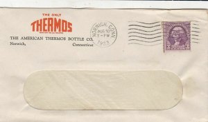 U.S. THE AMERICAN THERMOS BOTTLE CO. 1933 Thermos Trade Mark Stamp Cover Rf47396