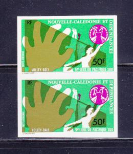 New Caledonia C128 Imperf Pair MNH Sports, Volleyball