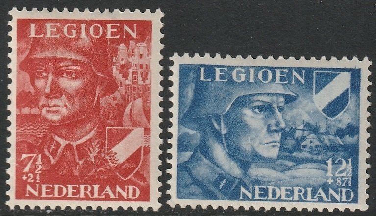 Netherlands 1942 Sc B144-5 set MH*