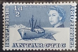 1963 British Antarctic Territory Scott #1 M.V. Kista Dan Ice Breaker Ship 1/2d