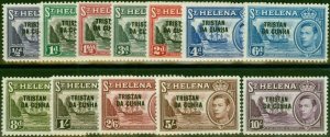 Tristan Da Cunha 1952 Set of 12 SG1-12 Fine LMM