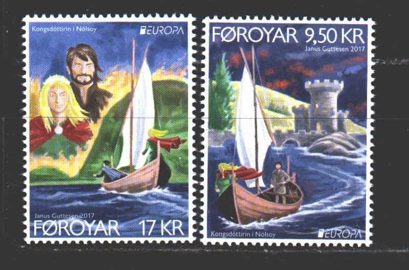 Faroe Islands. 2017. 892-93. Europe, locks. MNH.