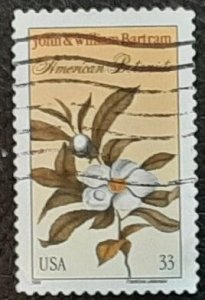 US Scott # 3314: 33c used American Botanists from 1999; VF/XF centering