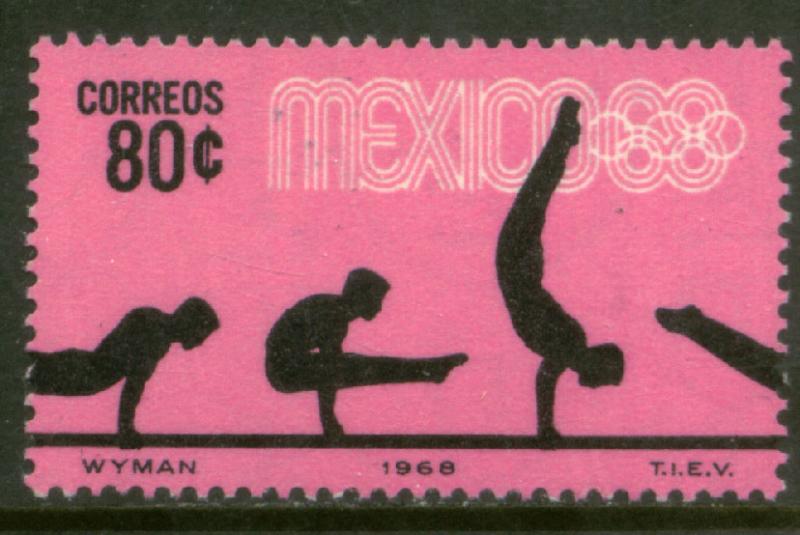 MEXICO 993, 80c Gymnastics 4th Pre-Olympic Set MNH