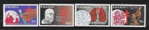 Rwanda 1982 TB Bacillus Centenary Sc 1103-1106 MNH A1316