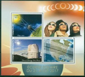 Solar Eclipse Sun International Space Station MNH stamp set