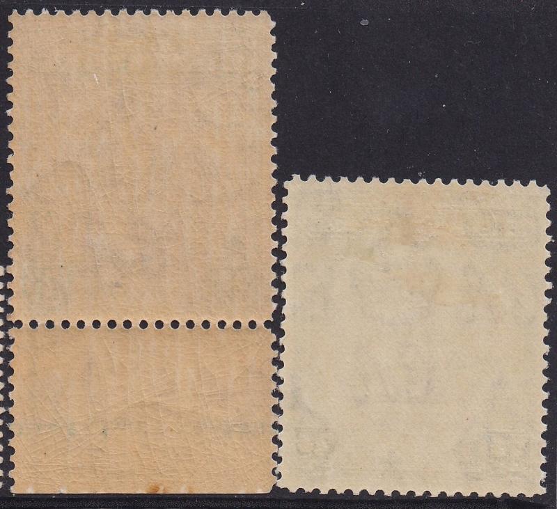 BAHAMAS 1931 SHIP 3/- 2 DIFFERENT SHADES