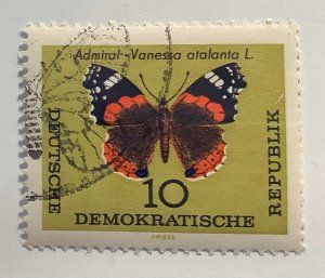 Germany DDR 1964 Scott 683 CTO - 10pf,  Butterfly