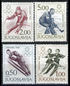 1968 Yugoslavia 1262-1265 1968 Olympic Games in Grenoble 9,00 €