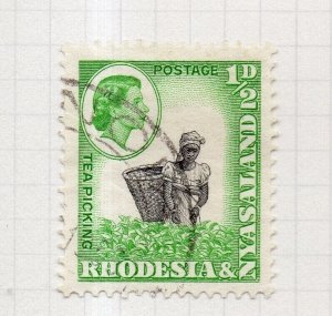 Rhodesia Nyasaland 1959 QEII Early Issue Fine Used 1/2d. NW-203922