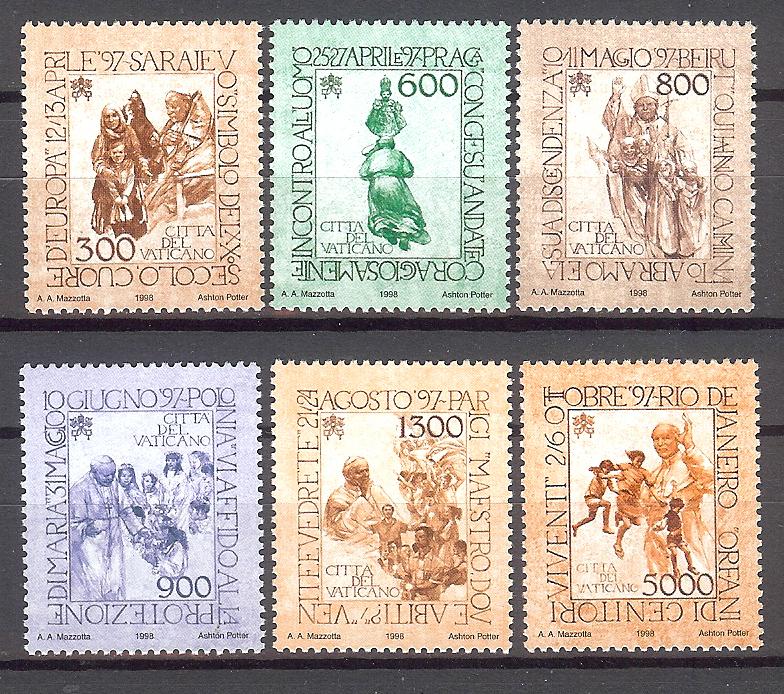 1998 - VATICAN - Scott #1089-1094 - MNH VF **