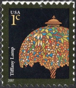 SC#3749 1¢ Tiffany Lamp Single (2007) SA