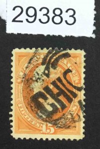 US STAMPS  #189 USED LOT #29383