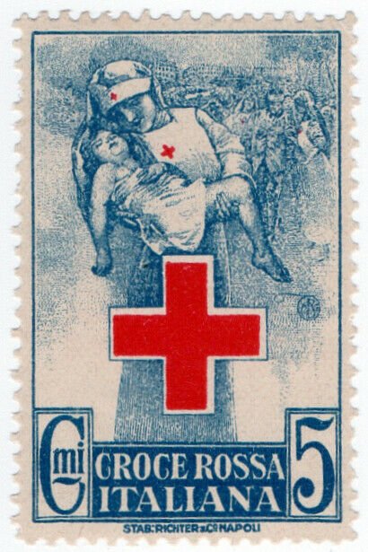 (I.B-CKK) Italy (Great War) Cinderella : Red Cross Fund 5c