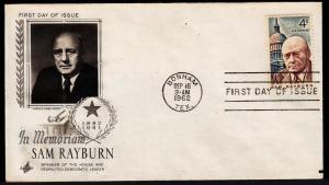 #1202 Sam Rayburn FDC  (Artcraft)