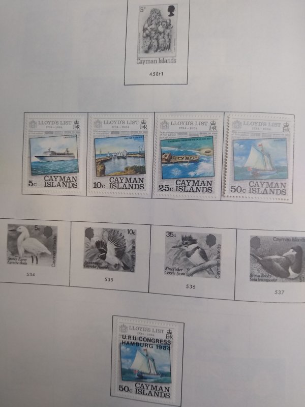collection on pages Cayman Islands 1979-91 PS: CV $122