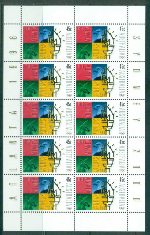 Australia 1996 Olympic Transfer Sheetlet MUH lot34609