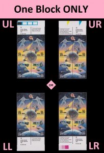 US 2631-2634 2634a Space Accomplishments 29c copyright block 4 MNH 1992