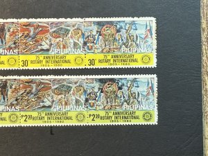 PHILIPPINES # 1459-1460-MINT/NEVER HINGED---2 STRIPS OF 5---1980