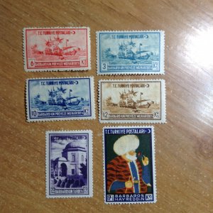 Turkey  # 869-74  MH