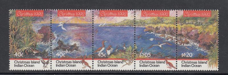 Christmas Island Scott #347 Strip MNH