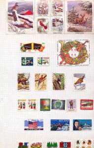 S.Africa Usa Germany Denmark Christmas Cinderella Labels Appx 200 (job 701)