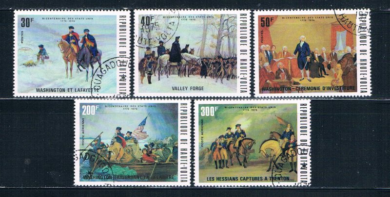 Burkina Faso 365-67;C209-10 Used set American Revolution 1975 (HV0106)+