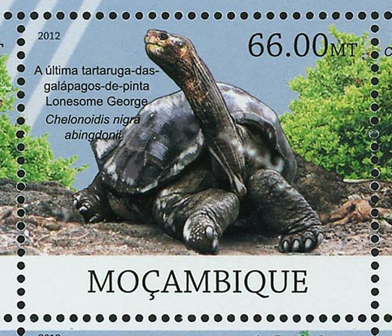 Lonesome George Stamp Chelonoidis Nigra Abingdonii Turtle S/S MNH #6055-6060