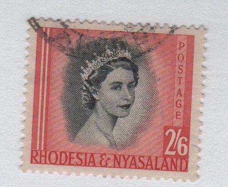 Rhodesia & Nyasaland 1954 Scott 152 used, 2sh6p Elizabeth II