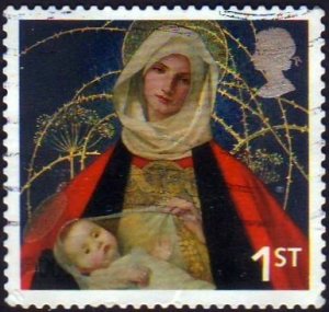 Great Britain 2005 Sc#2329, SG#2583 1st Madonna & Child USED-VF-NH.