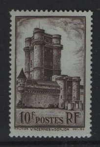 France  #346  MNH 1938  Vincennes 10fr