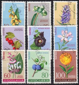 JUGOSLAVIA [1961] MiNr 0943-51 ( O/used ) Pflanzen