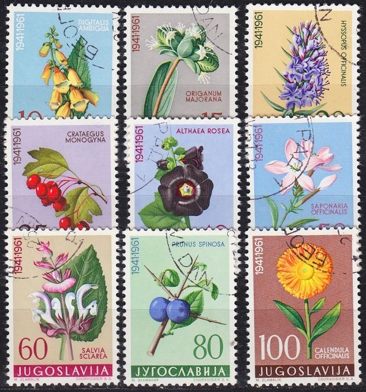 JUGOSLAVIA [1961] MiNr 0943-51 ( O/used ) Pflanzen