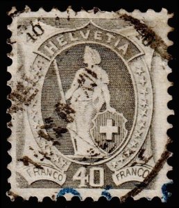 Switzerland Scott 85 (1904) Used F, CV $40.00 C