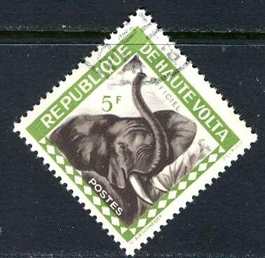 Burkina Faso; 1963: Sc. # O2: O/Used CTO Single Stamp