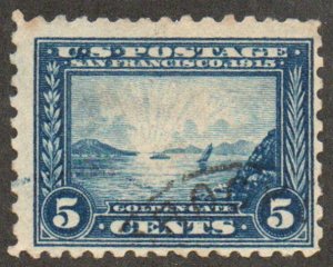 US #403 F-VF, town cancel, bold color!