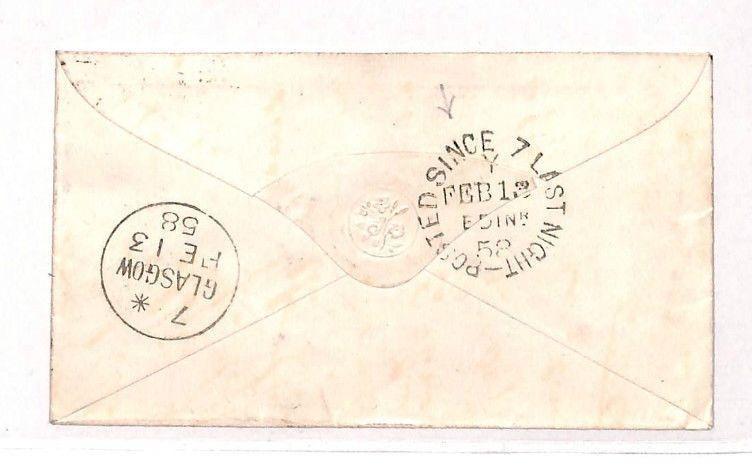 BB1 1858 GB Scotland Glasgow Cover {samwells-covers}PTS