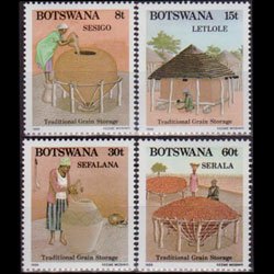 BOTSWANA 1988 - Scott# 452-5 Grain Storage Set of 4 NH