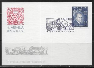 Austria 616 ARPHILA '57 Exhibition Cancel
