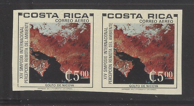 COSTA RICA SYMPOSIUM of REMOTE SENSING of ENVIRONMENT IMPERFORATE IA792 MNH 1980